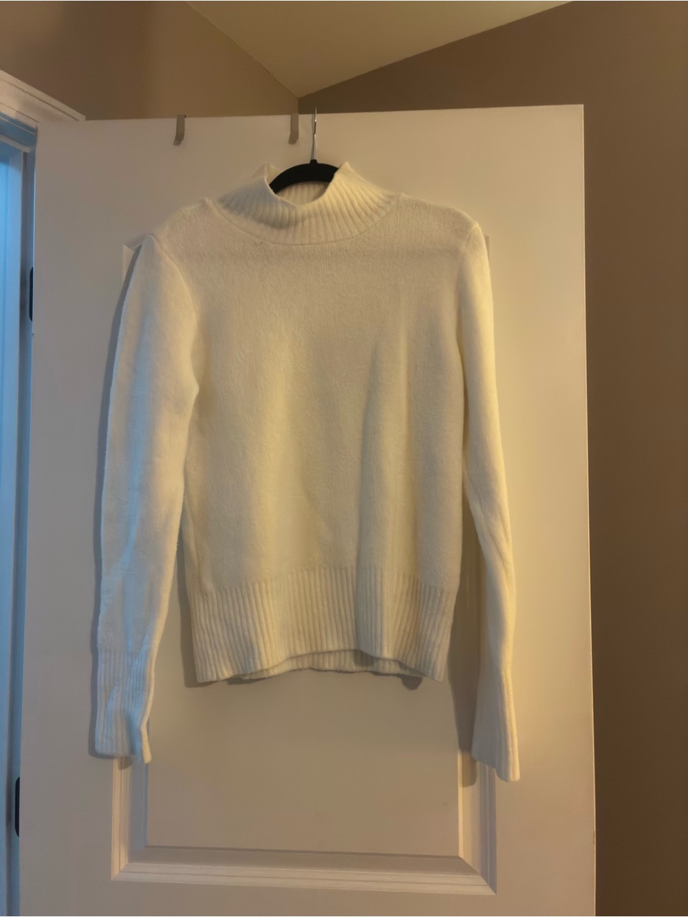Philosophy Cream Mock Neck Women's Sweater